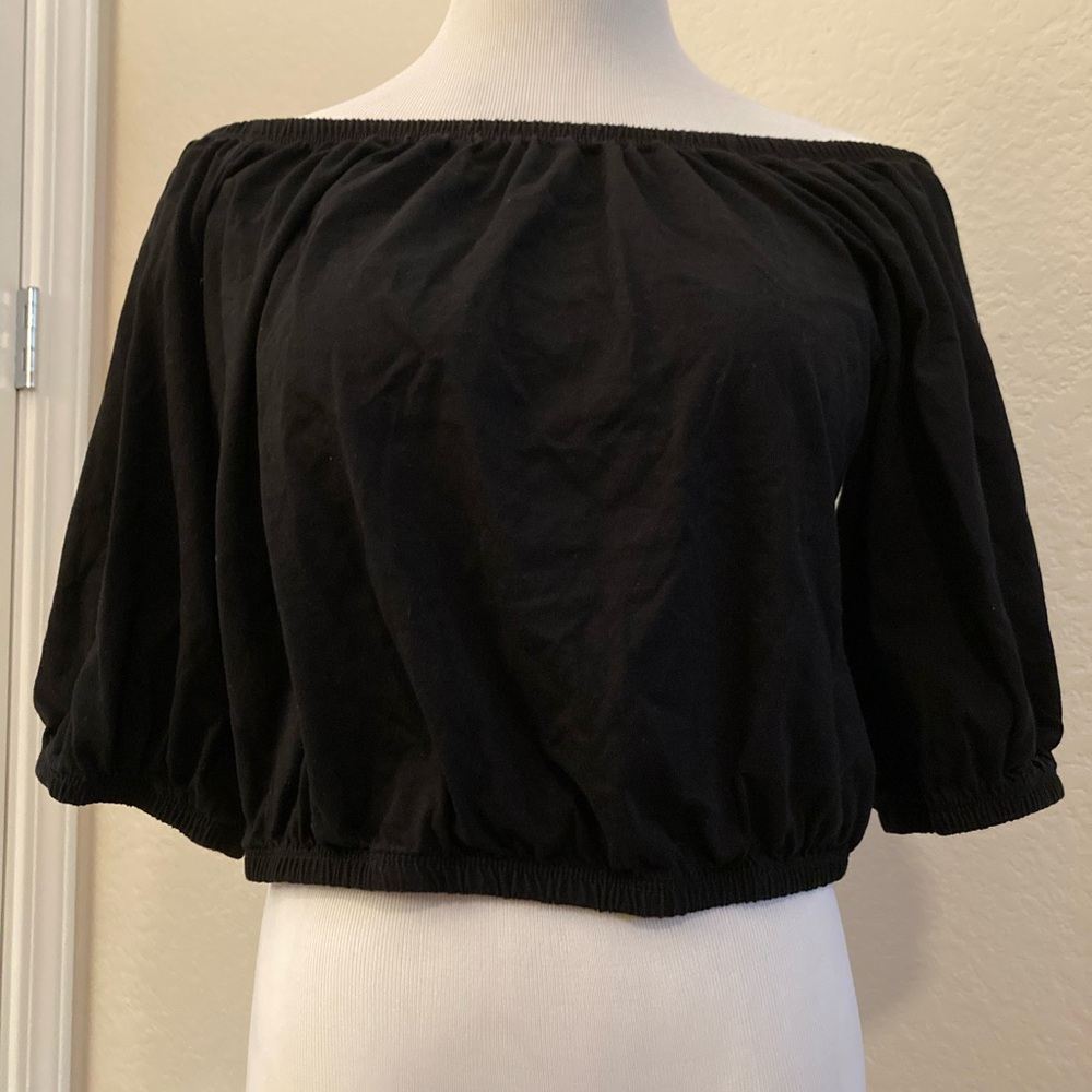 Old Navy Black Off-Shoulder Top